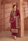 Pallavi Vol 2 By Suryajyoti Designer Jaam Satin Printed Dress Material Wholesale Online
